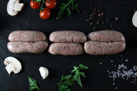 Farmhouse Sausages with Sage & Black Pepper